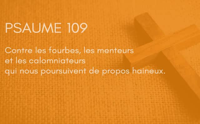 Interprétation du psaume 109 de la bible