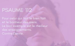 Interprétation du psaume 112 de la bible