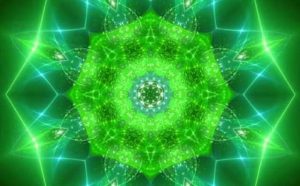 Rayon vert, flamme verte et Reiki