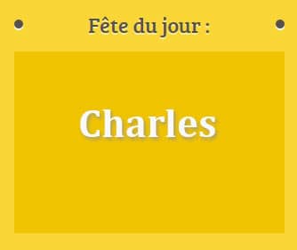 Prénom Charles fête le 02 Mars