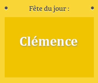 Prénom Clémence fête le 21 Mars