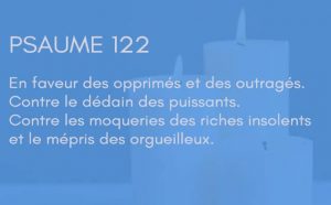 Interprétation du psaume 122 de la bible
