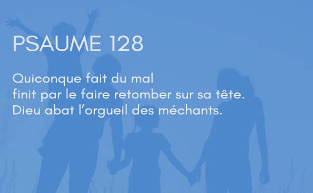 Interprétation du psaume 128 de la bible