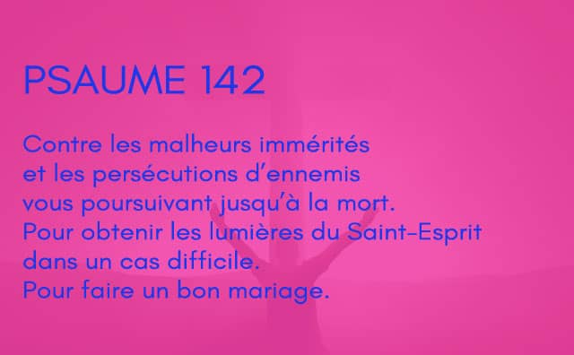 Interprétation du psaume 142 de la bible