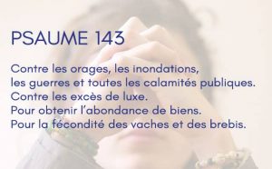 Interprétation du psaume 143 de la bible