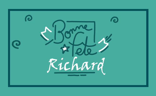 Le 03 avril Bonne Fête Richard :