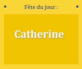 Prénom Catherine fête le 29 Avril