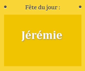 Prénom Jérémie fête le 01 Mai