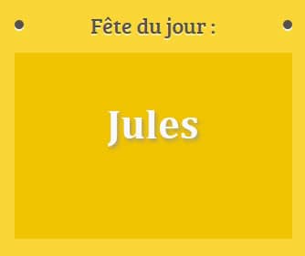 Prénom Jules fête le 12 Avril