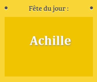 Prénom Achille fête le 12 Mai