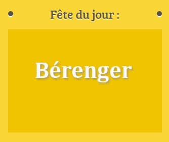 Prénom Bérenger fête le 26 Mai