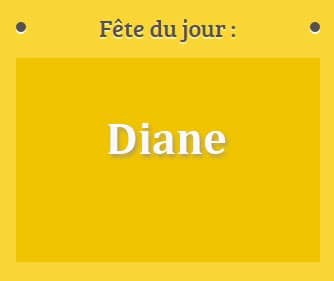 Prénom Diane fête le 09 juin