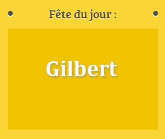 Prénom Gilbert fête le 07 juin