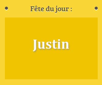 Prénom Justin fête le 01 juin