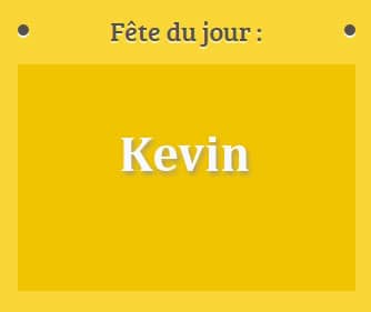 Prénom Kevin fête le 03 juin