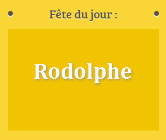 Prénom Rodolphe le 21 juin