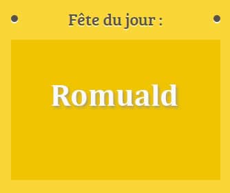 Prénom Romuald fête le 19 juin