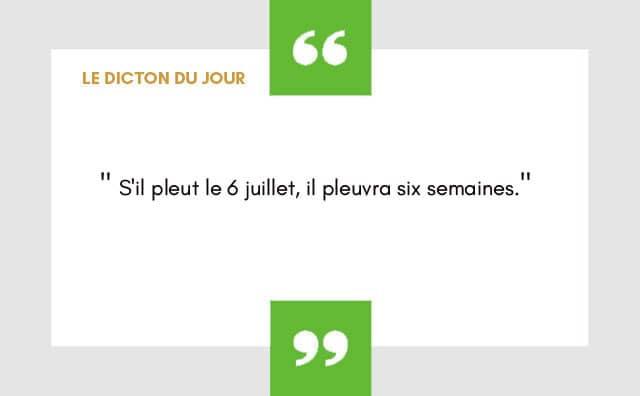 dicton 06 juillet