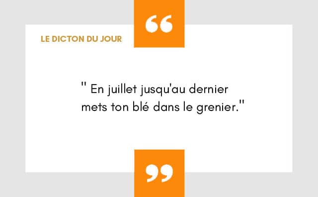 dicton 09 juillet