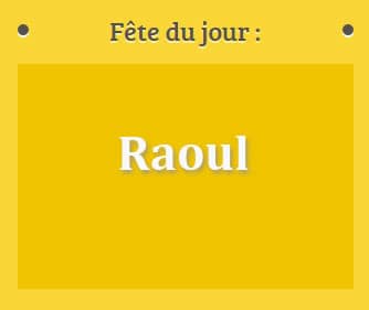 prénom Raoul le 07 juillet