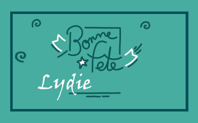 03 Août : Bonne fête Lydie