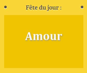 Prénom Amour fête le 09 Août