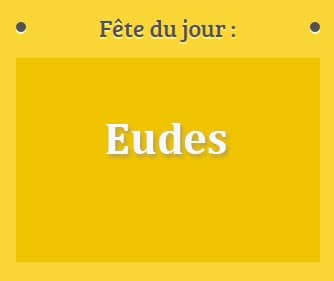 Prénom Eudes fête le 19 Août