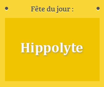 Prénom Hippolyte fête le 13 Août