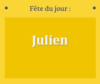 Prénom Julien fête le 02 Août