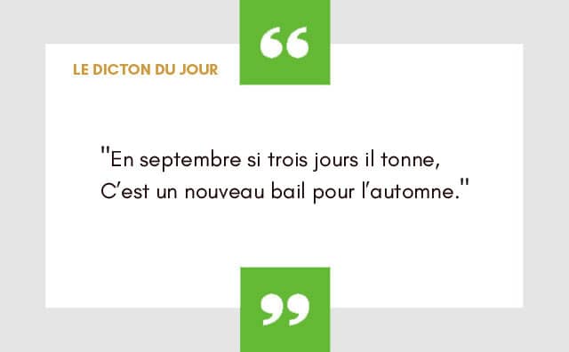 Dicton 11 septembre