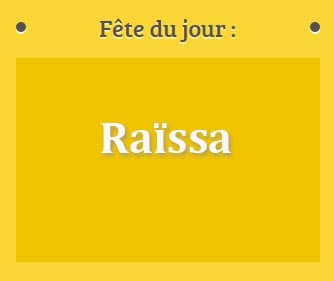 Prénom Raïssa fête le 05 septembre