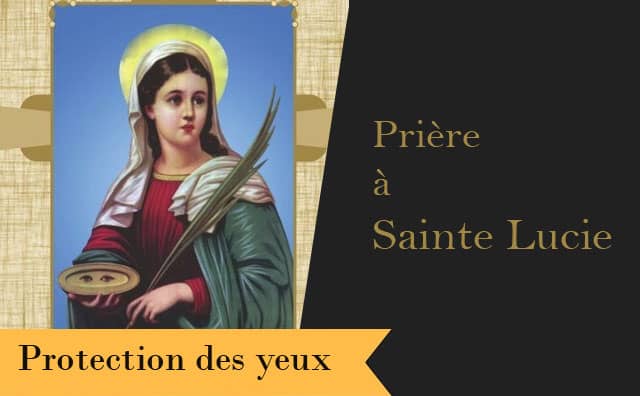 Prière à sainte Lucie pour la protection des yeux