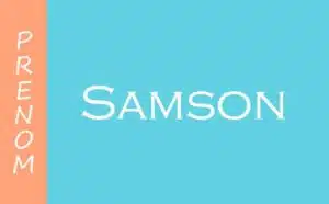 Qu'est-ce que signifie le prénom Samson ?