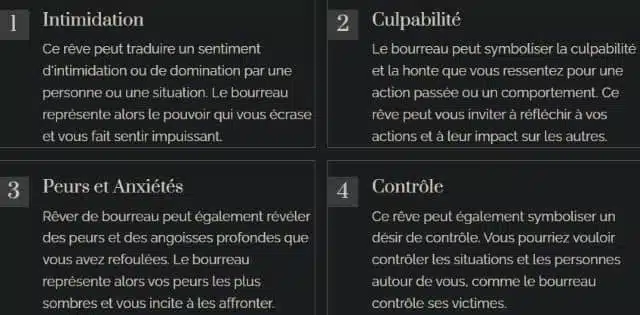 Rêver de bourreau : Interprétation psychologique