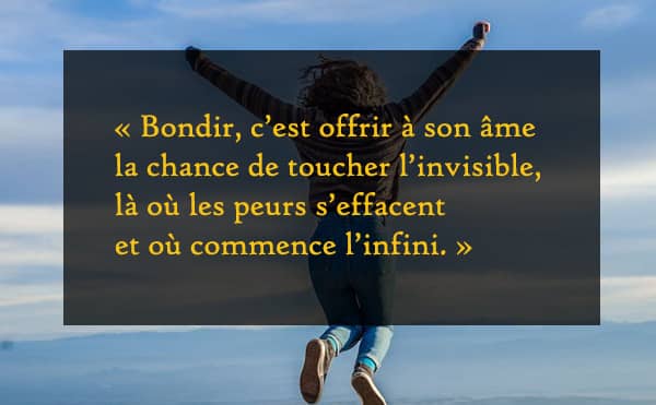 Citation : bondir