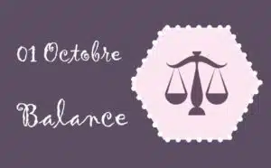 Caractère su signe Balance née le 01 octobre