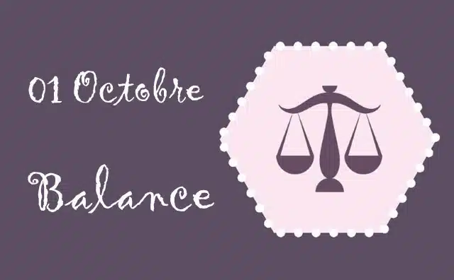 Caractère su signe Balance née le 01 octobre