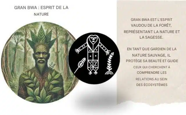 GRAN BWA EST L'ESPRIT VAUDOU DE LA FORÊT, REPRÉSENTANT LA NATURE ET LA SAGESSE
