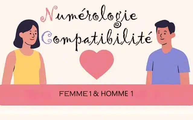 Femme 1 et Homme 1 : Compatibilité Amoureuse en Numérologie