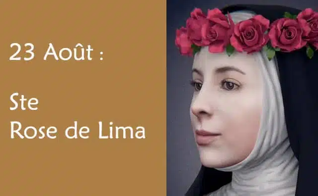 23 Août : sainte-rose de lima